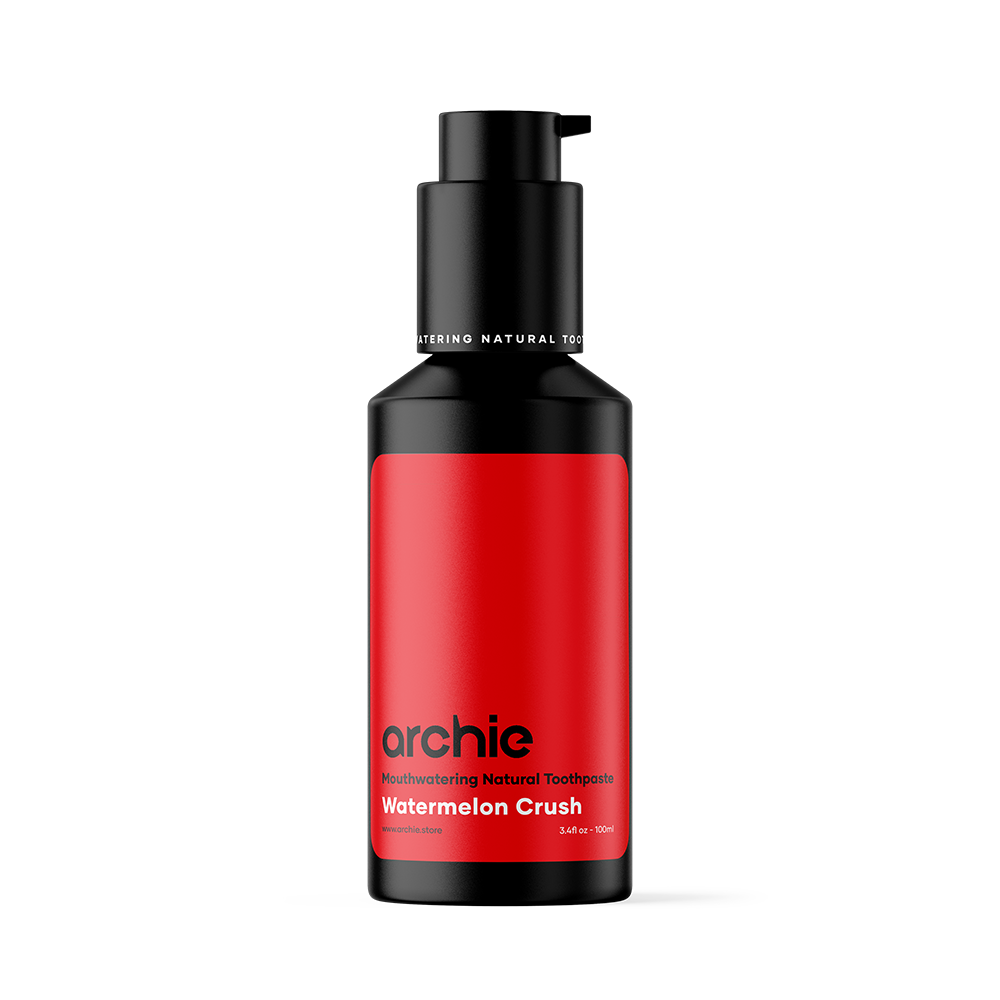 Archie Natural Toothpaste with Hydroxyapatite  - Watermelon Crush bottle