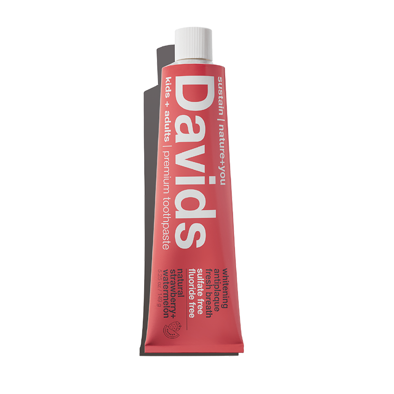Davids Kids + Adults Natural Premium Toothpaste - Strawberry Watermelon